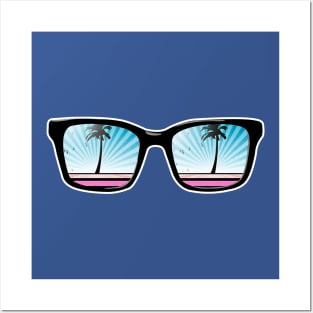 Retro glasses Posters and Art